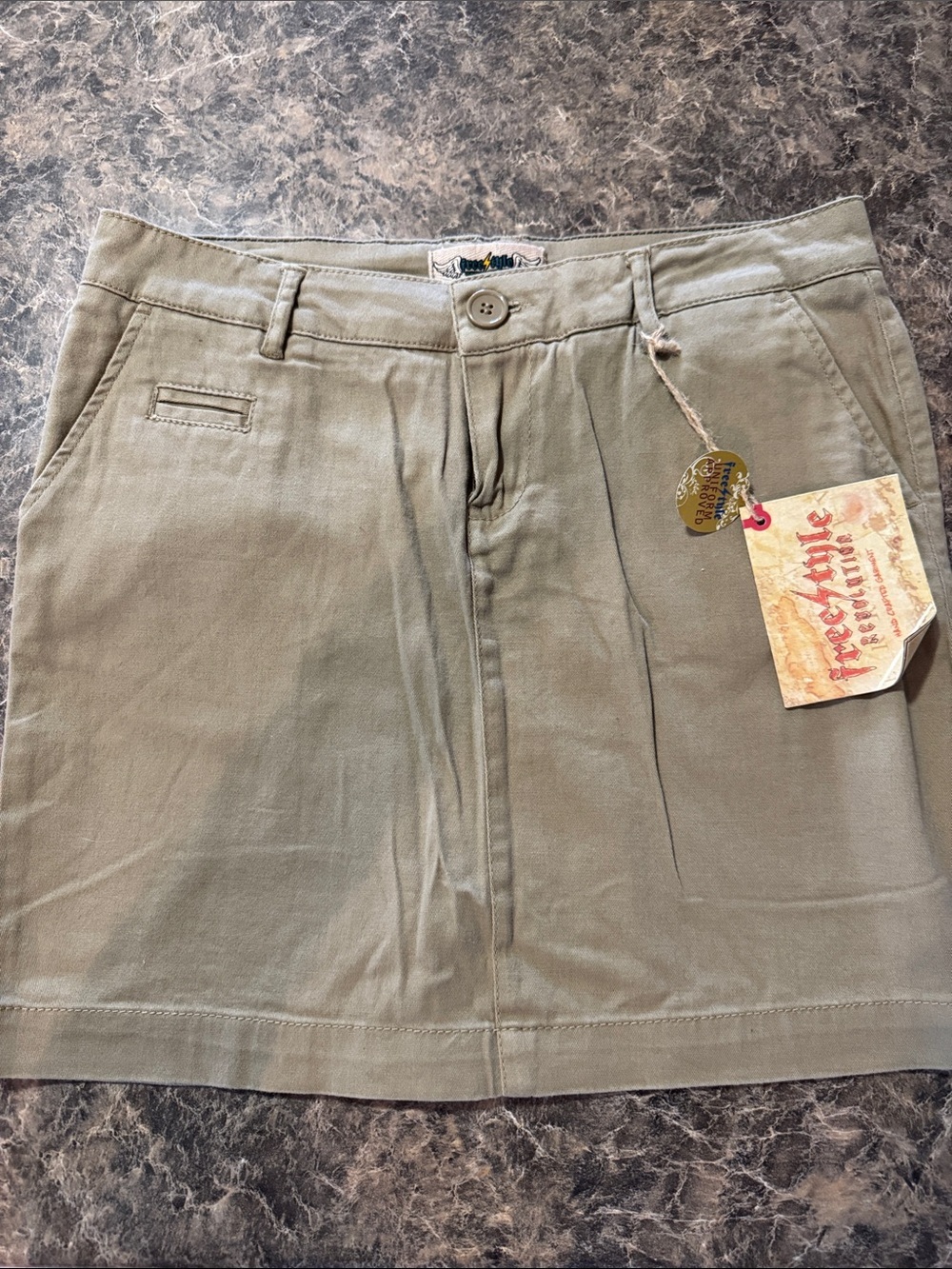 Freestyle Revolution Olive Green Cotton Skirt